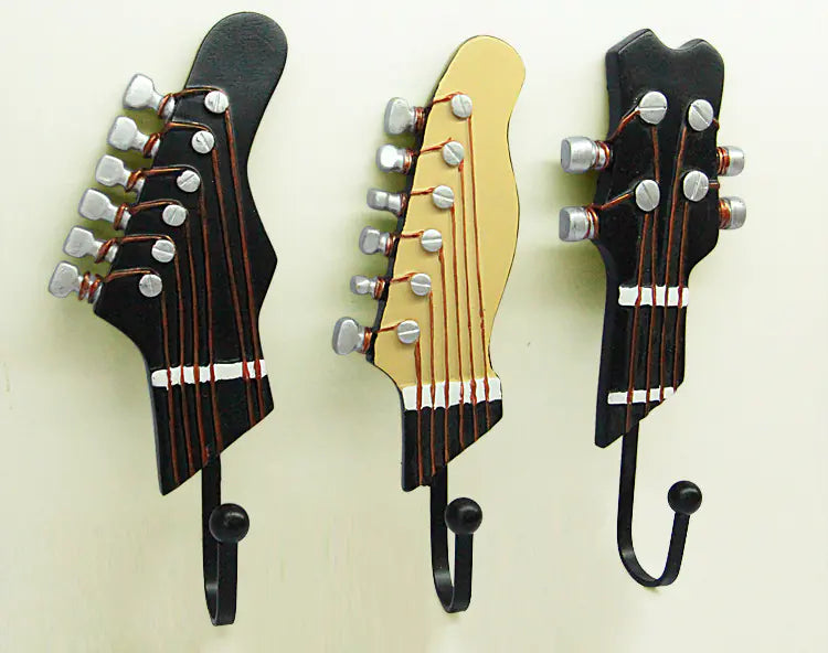 Guitar Head Hooks for Home Decoration and Storage
