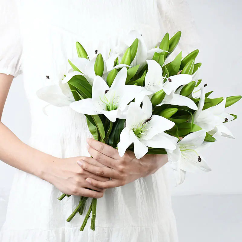 Wedding Home Decoration with Simulation Lily Flowers
