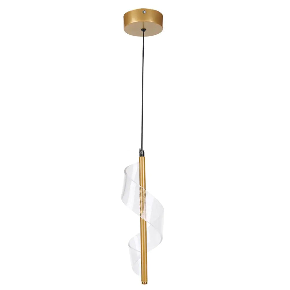 Modern Spiral Pendant Light for Dining Room &amp; Bedroom