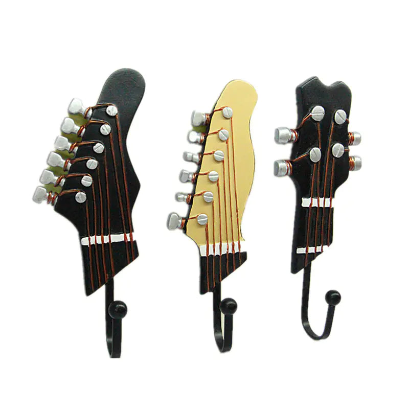 Guitar Head Hooks for Home Decoration and Storage