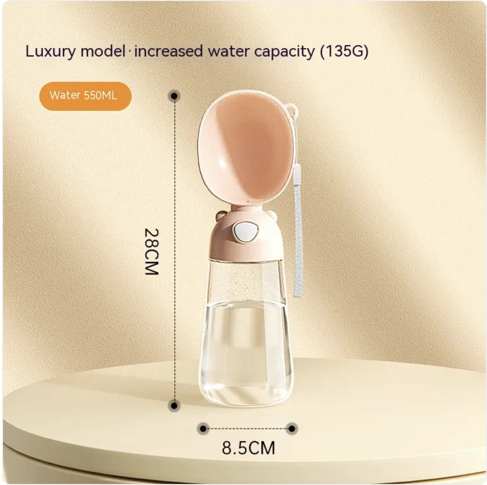 Portable Dog Water Bottle &amp; Feeder for Pets, Travel Water Dispenser and Bowl