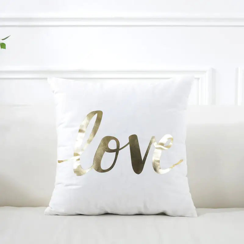 Super Soft Gilding Pillow Cover for Home Decor