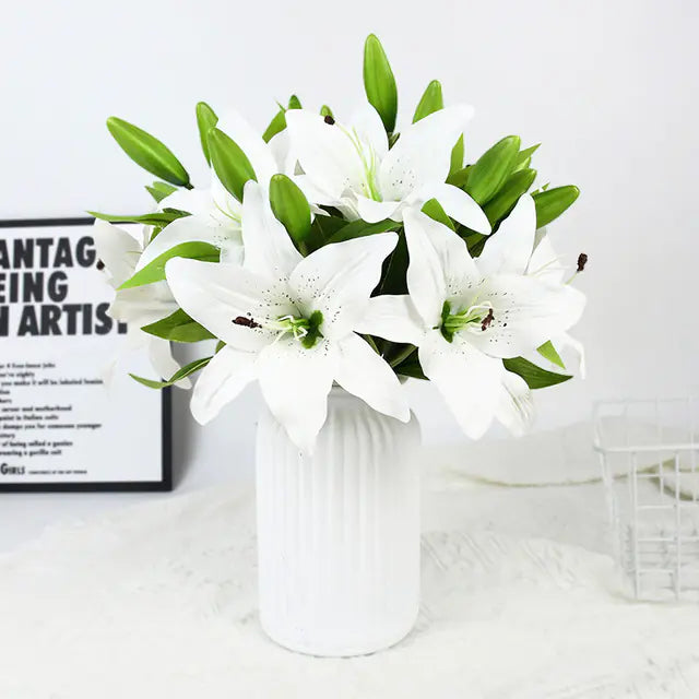 Wedding Home Decoration with Simulation Lily Flowers