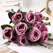 Artificial Rose Wedding Bouquet for Home Decoration