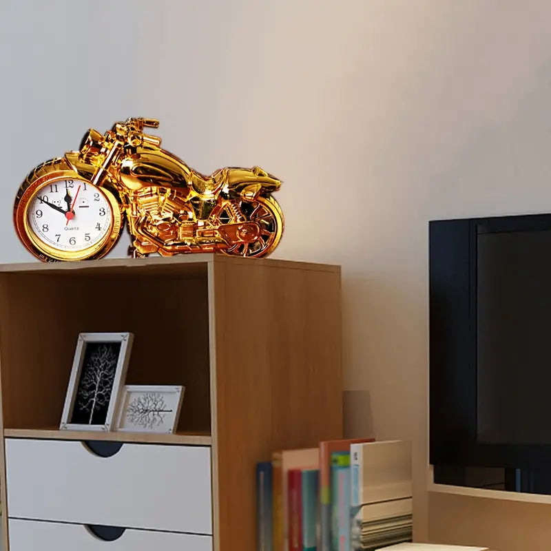 Creative Motorcycle Shape Alarm Clock Decoration (1pc)