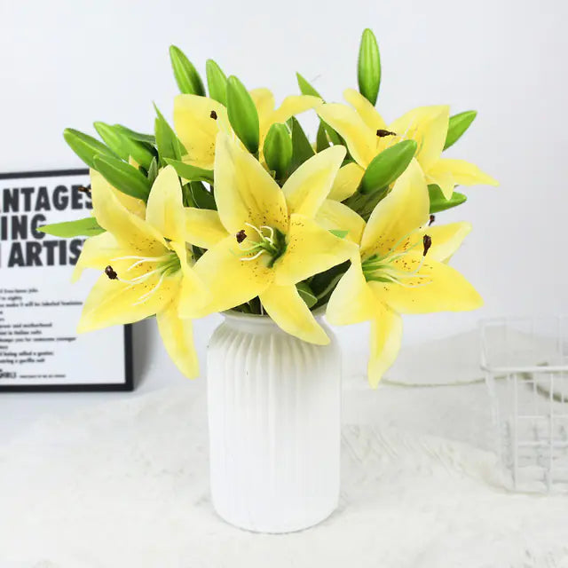 Wedding Home Decoration with Simulation Lily Flowers