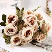 Artificial Rose Wedding Bouquet for Home Decoration
