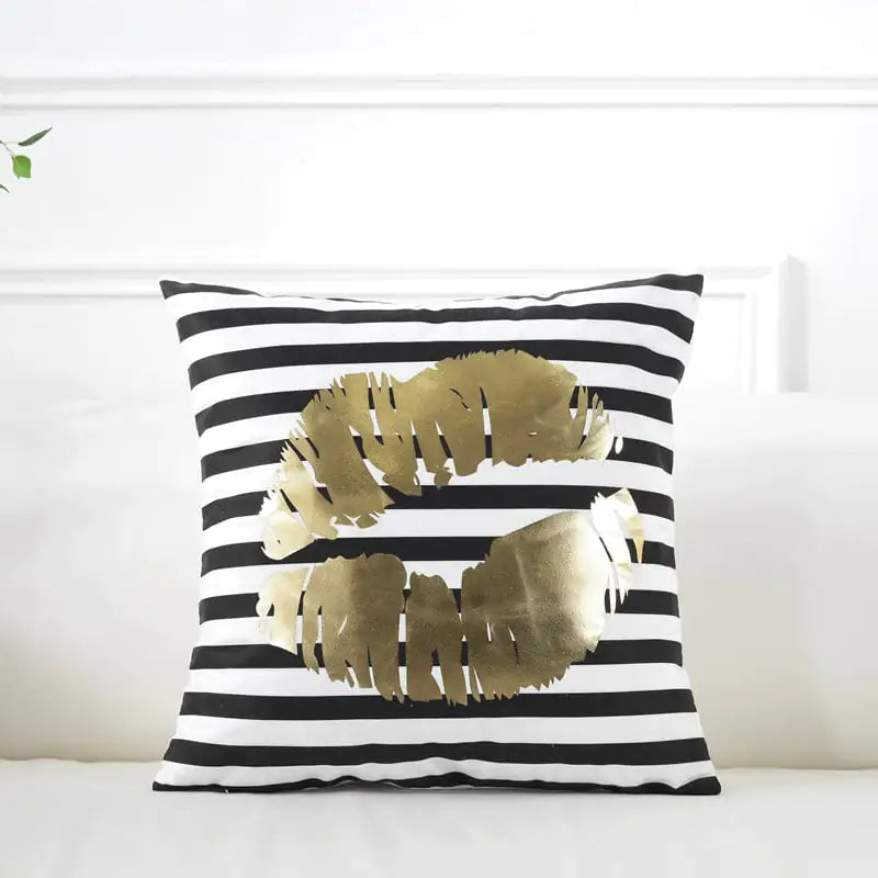 Super Soft Gilding Pillow Cover for Home Decor