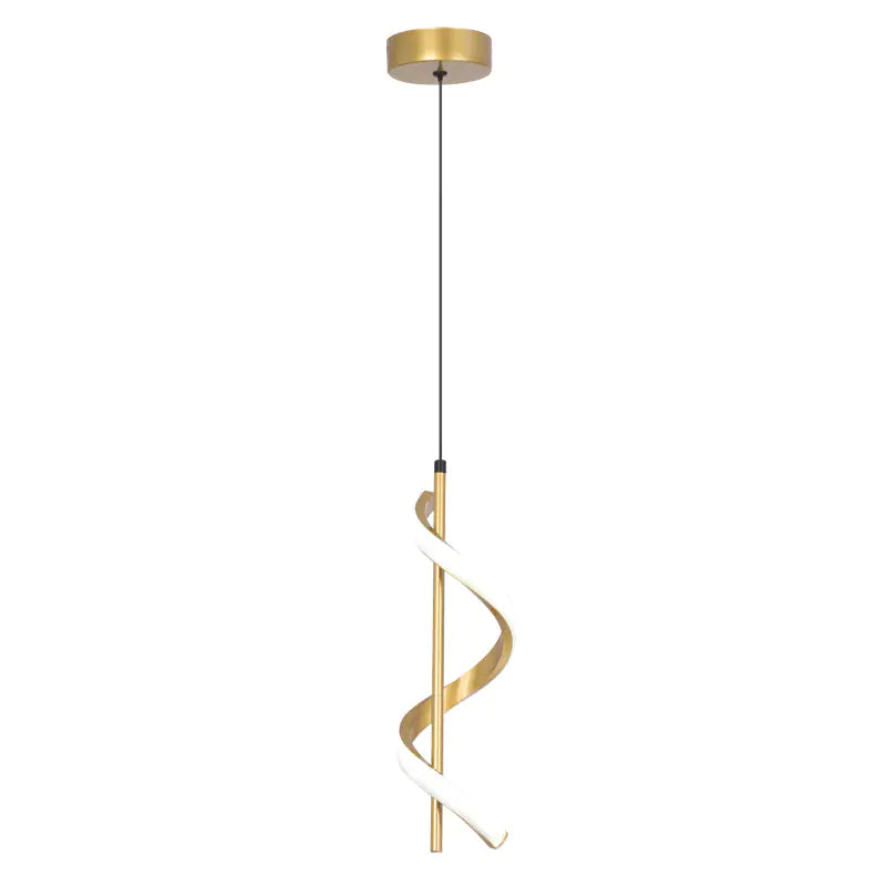 Modern Spiral Pendant Light for Dining Room &amp; Bedroom