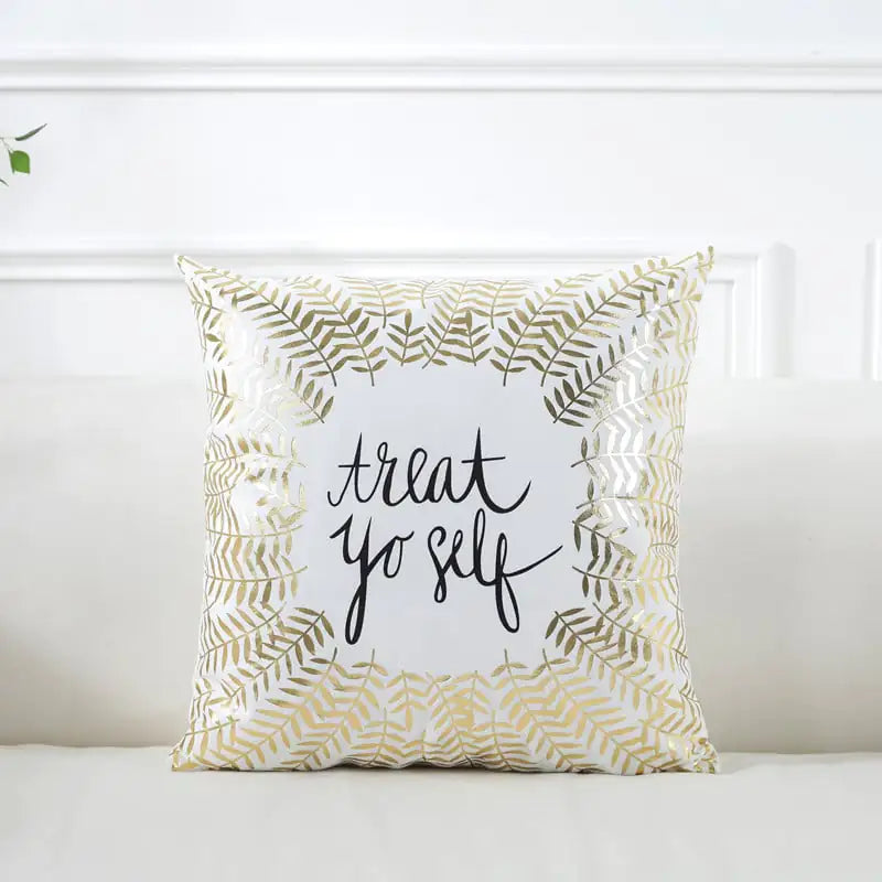 Super Soft Gilding Pillow Cover for Home Decor