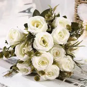 Artificial Rose Wedding Bouquet for Home Decoration