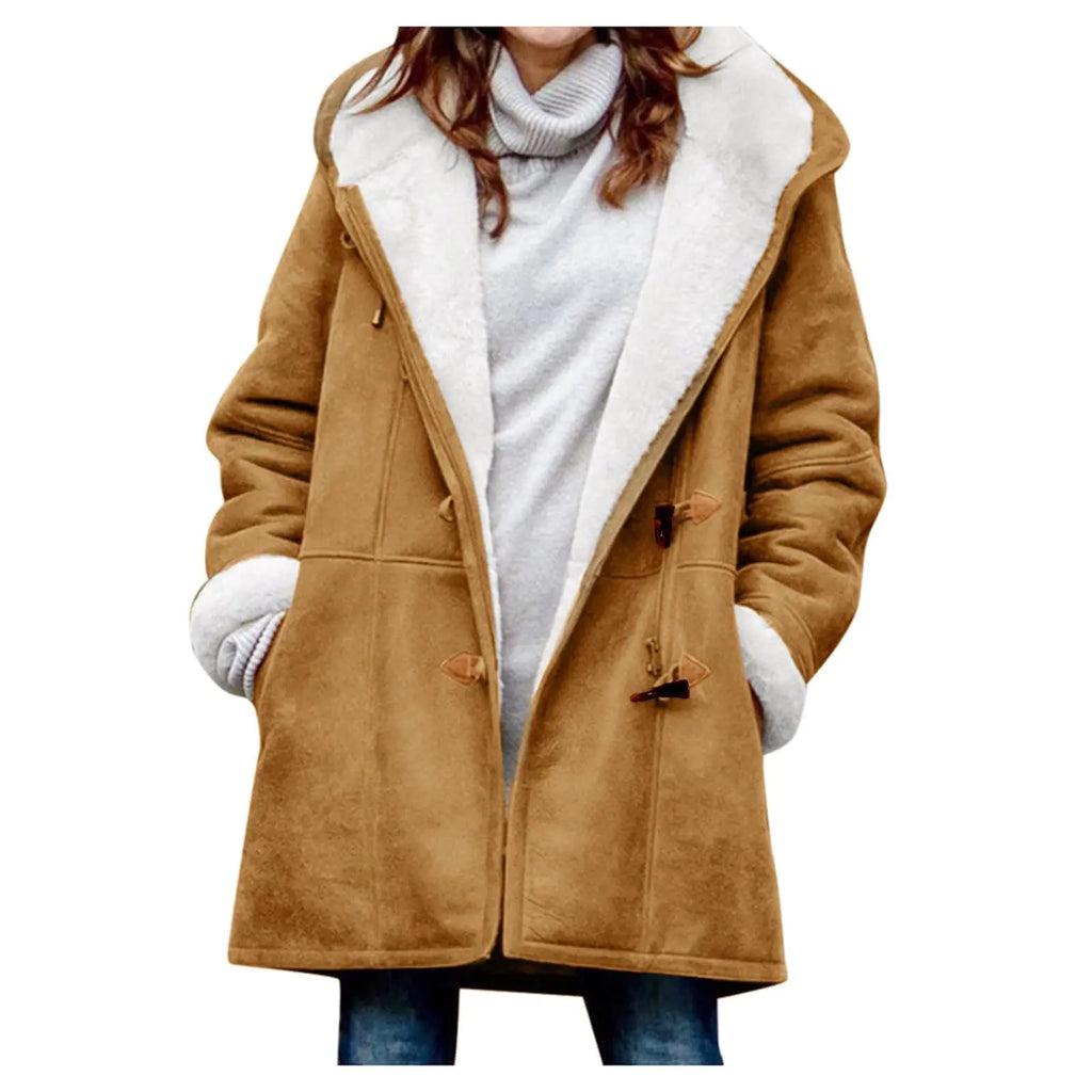 ChicCrate Women's Winter Coats on Sale Women's Jackets Women's Winter Clothing Women's Jackets Winter Jackets for Women Fleece Sherpa Lined Coats Casual Hoodies Fall 2024 (BrownM)