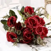 Artificial Rose Wedding Bouquet for Home Decoration