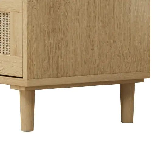3 Drawers Rattan Storage Cabinet Rattan Drawers, Suitable For Bedroom, Living Room, Dining Room, Hallway