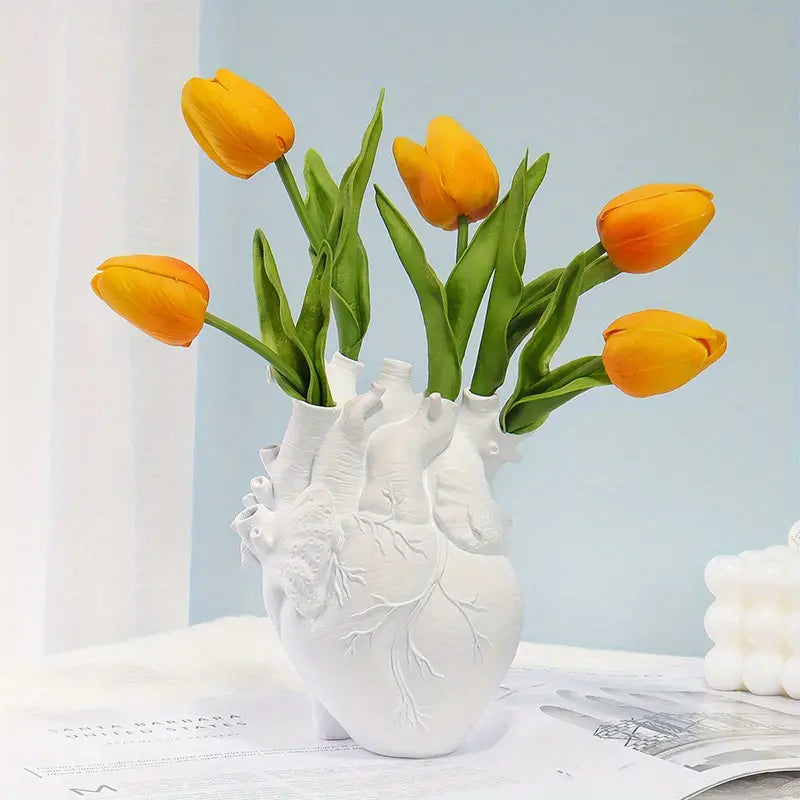 Heart-Shaped Vase for Creative Flower Pot Decoration